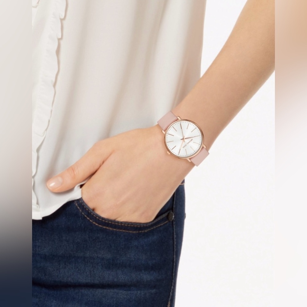Michael Kors MK2741 Pyper White Dial Pink Leather Women's Watch